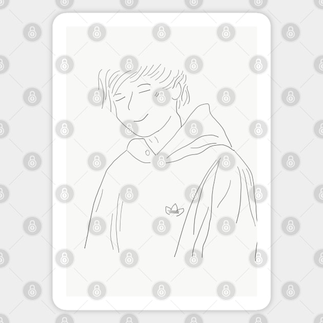 Sketch of Louis design Sticker by BlossomShop